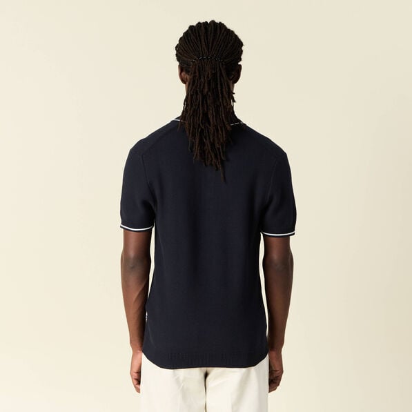 polo manches courtes bleu marine homme Polo manches courtes bleu marine homme