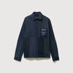 Surchemise droite manches longues denim brut homme