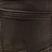 Jeans straight longueur 34 denim marron fonc&eacute; homme
