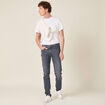 Jeans straight denim dirty homme