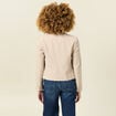 Veste blazer double boutonnage beige femme
