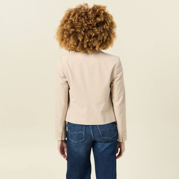 veste blazer double boutonnage beige femme Veste blazer double boutonnage beige femme