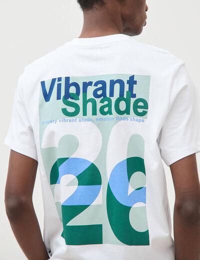 T-shirt en coton ecru homme