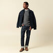 Pull manches longues fabriqu&eacute; en France gris fonc&eacute; homme
