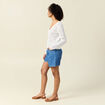 Gilet manches longues blanc femme