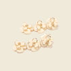 Boucles d'oreilles creme femme