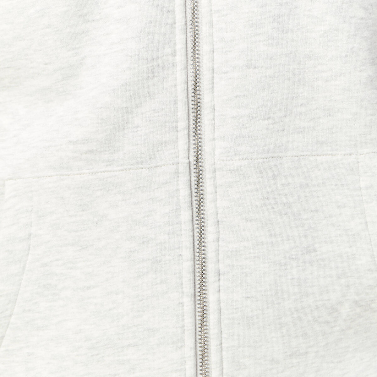 Sweat &agrave; capuche manches longues gris homme