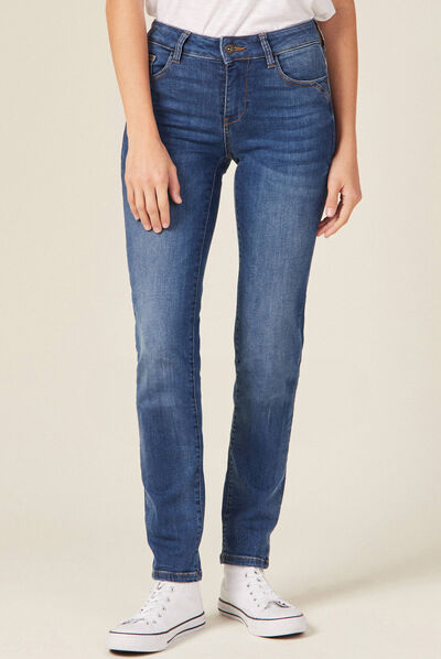Jeans Camille - slim denim stone femme