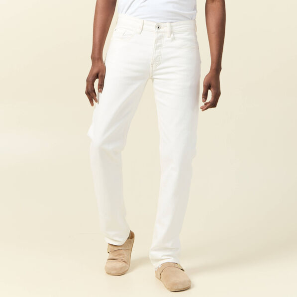 jeans eco responsable regular denim blanc homme Jeans éco-responsable regular denim blanc homme