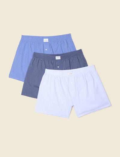 Lot 3 caleçons bleu foncé homme