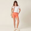 Short chino éco-responsable terracotta femme