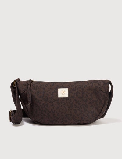Sac bandouli&egrave;re avec doublure vert olive femme