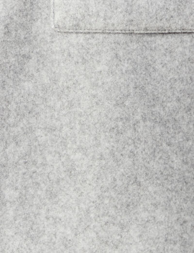 Surchemise boutonnée gris foncé homme