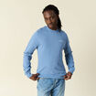 Sweat manches longues bleu gris homme