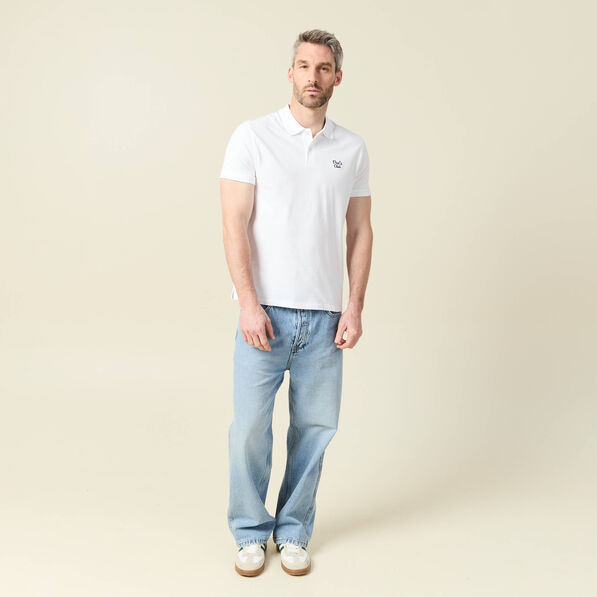 polo manches courtes blanc homme Polo manches courtes blanc homme