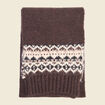 &Eacute;charpe d&eacute;tails jacquard marron fonc&eacute; homme
