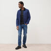 Jeans straight 5 poches denim stone homme
