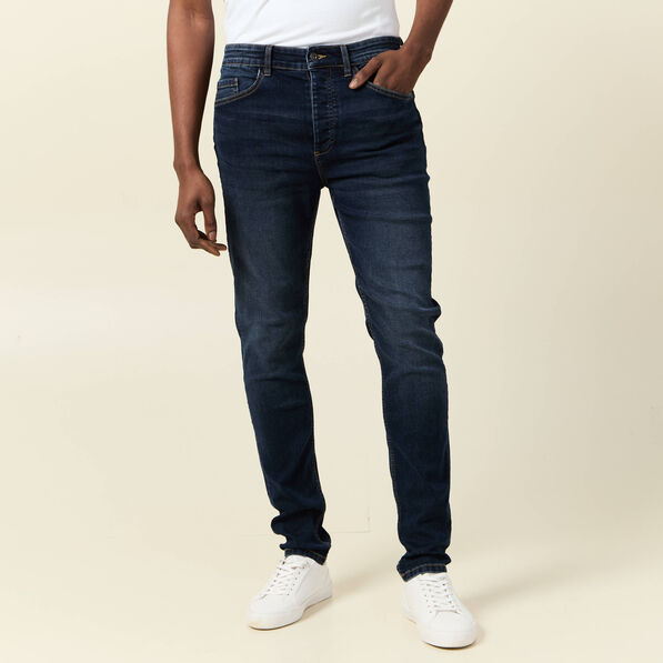 Jeans skinny tapered denim brut homme