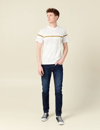 T-shirt éco-responsable ecru homme