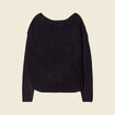 Pull manches longues noir femme