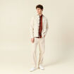 Chemise manches courtes marron cognac homme