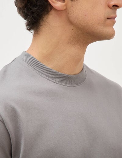 T-shirt en coton gris homme