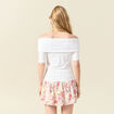 T-shirt manches courtes blanc femme