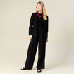 Veste blazer manches longues noir femme