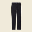 Jeans slim taille haute denim noir femme