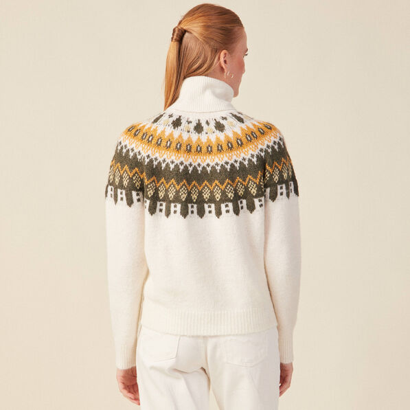 pull manches longues col roule ecru femme Pull manches longues col roulé ecru femme