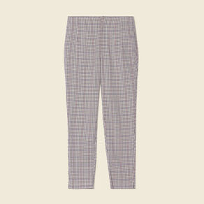 Pantalon carotte bleu marine femme