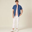 T-shirt manches courtes rose saumon homme