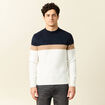 Pull manches longues ecru homme