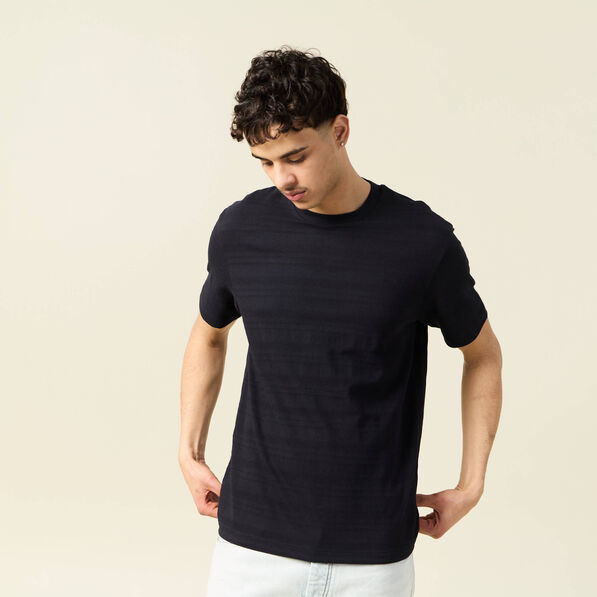 t shirt manches courtes noir homme T-shirt manches courtes noir homme