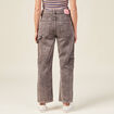Jeans cargo taille haute noir femme