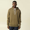 Sweat &agrave; capuche vert kaki homme