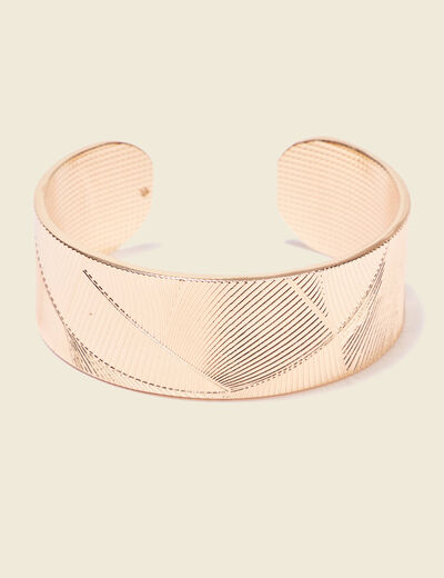 Bracelet manchette couleur or femme