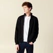 Gilet manches longues zippé noir homme