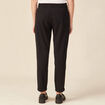 Pantalon paperbag noir femme