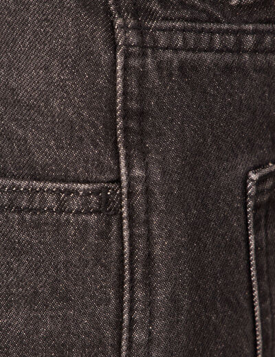Jeans relax 5 poches denim snow noir homme