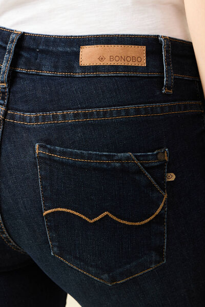Jeans Vanessa - slim taille basse 7/8ème denim brut femme