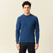 Pull éco-responsable bleu foncé homme