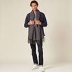 Pull manches longues gris homme