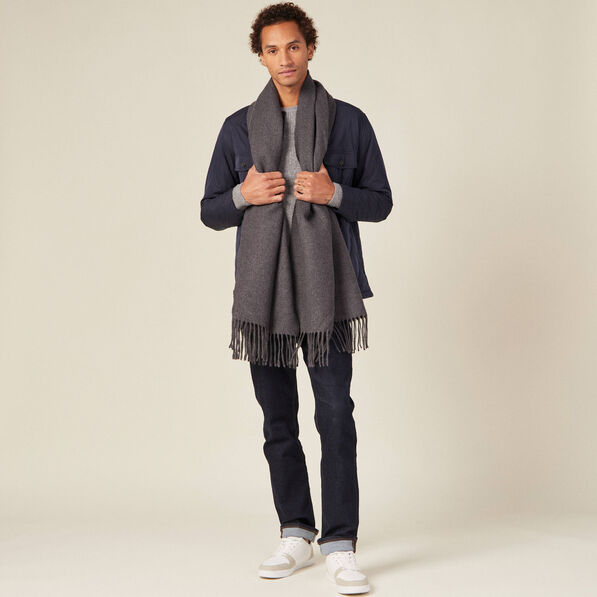 Pull manches longues gris homme