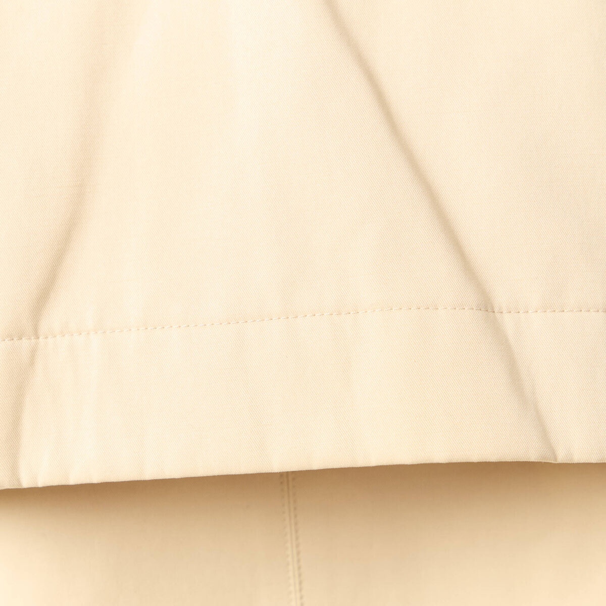 Trench oversize court col tailleur beige femme