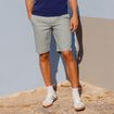 Bermuda droit éco-responsable vert clair homme