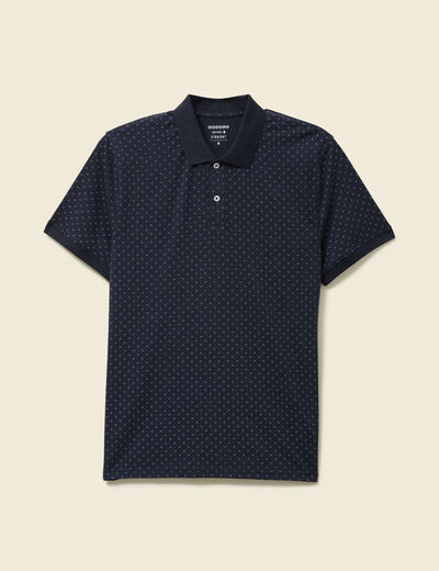 Polo éco-responsable bleu homme