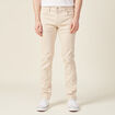 Jeans slim beige homme