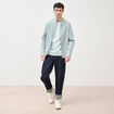 Chemise manches longues vert clair homme