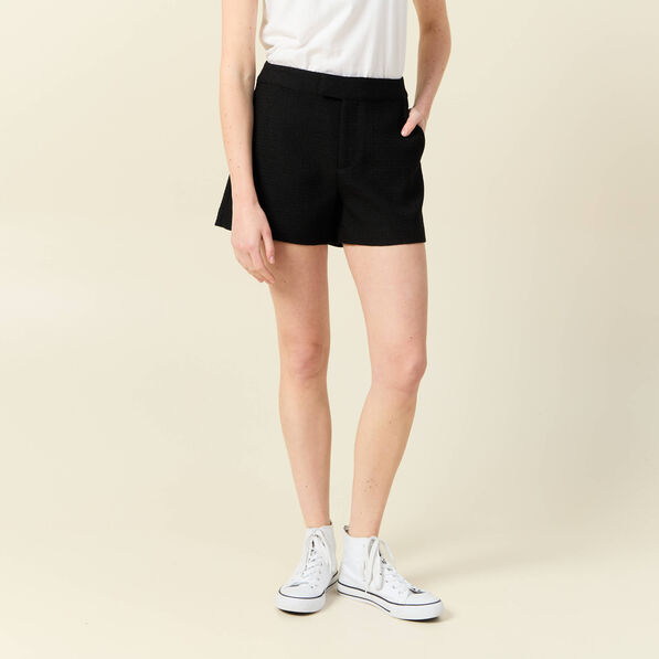 short droit noir femme Short droit noir femme